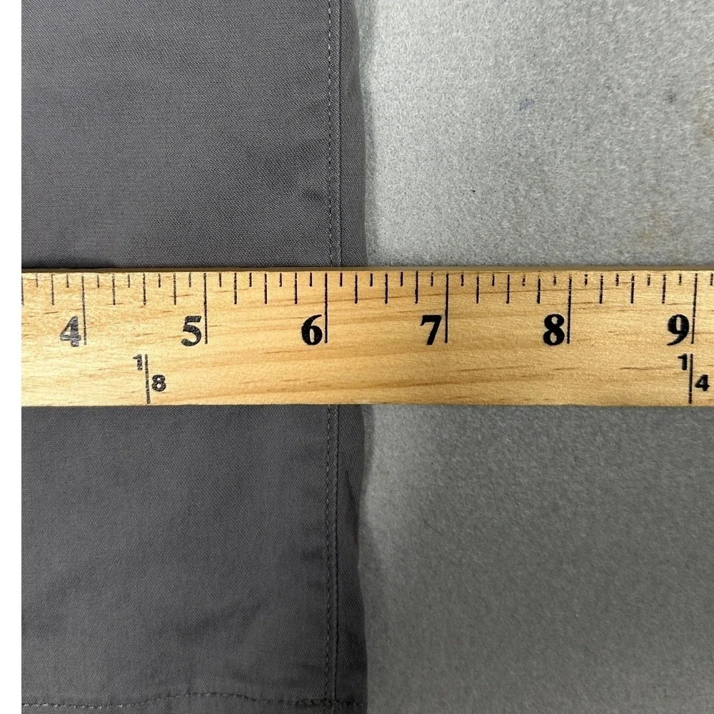 Birddogs Pants Mens 32X30 Grey Khaki Slim Straight Chino Flat Front Stretch Logo